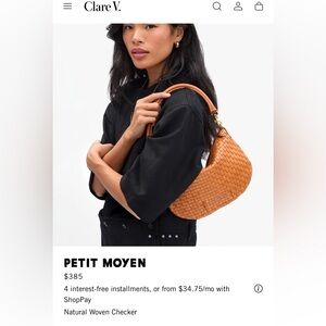 Clare V. Le petit Moyen in natural woven